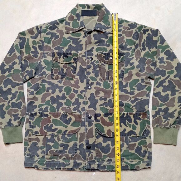 Vintage Ben Lee Calls Made in USA Camo Hunting Field Coat Jacket - Size Small - Picture 10 of 11